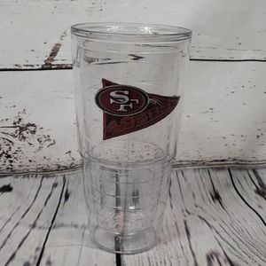 San Francisco 49er patch Plastic Tumbler